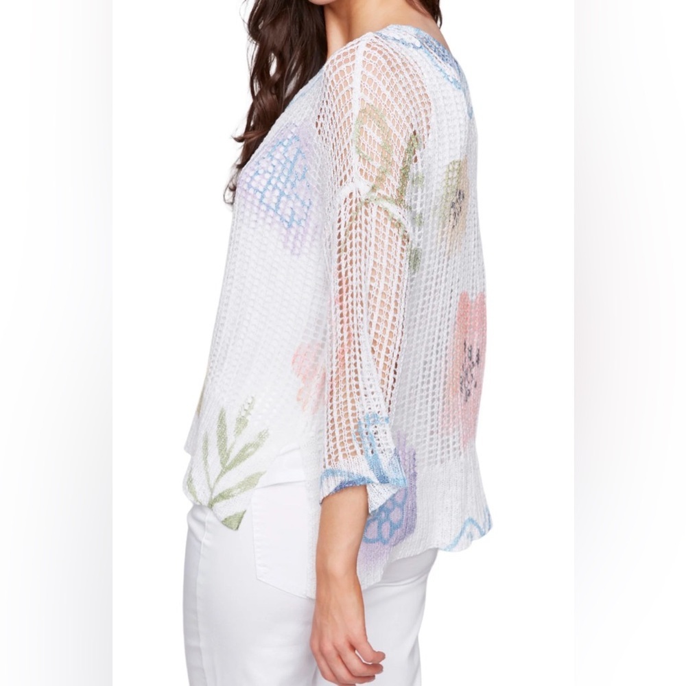 Charlies Fishnet Crochet Long Sleeve - Picture 3 of 6